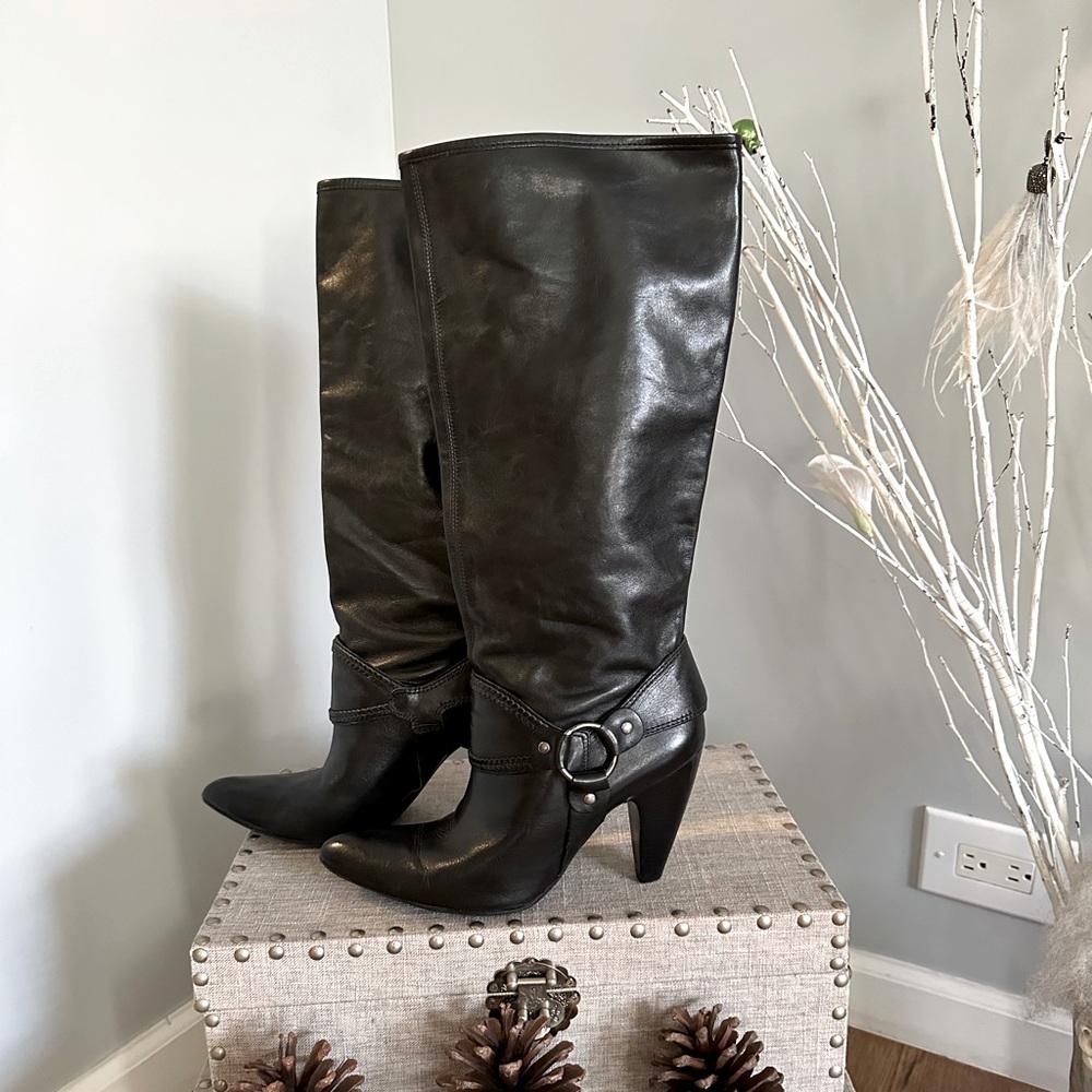 🌹CARLOS genuine, leather heels, boots